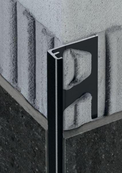 SCHLUTER-SCHIENE-AC - Profilé droit en aluminium avec finition structurée