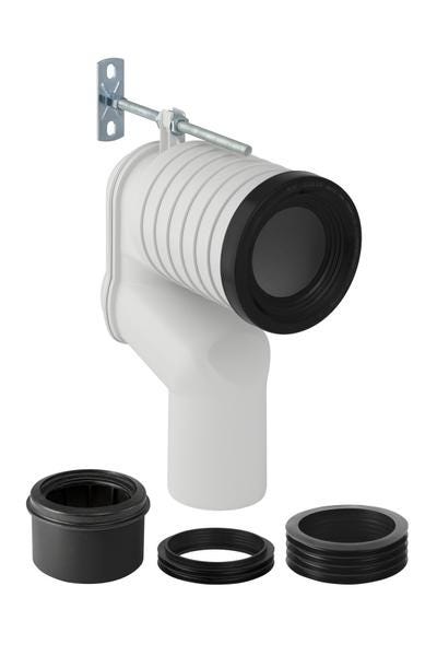 COUDE RACCORD.MONOLITH P/WC SOL BLC 131081111 GEBERIT  [131.081.11.1]