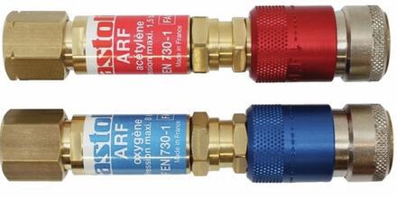 ACCESSOIRE SOUDAGE - Raccord rapide à clapet - Pour soudage ou coupage à la flamme