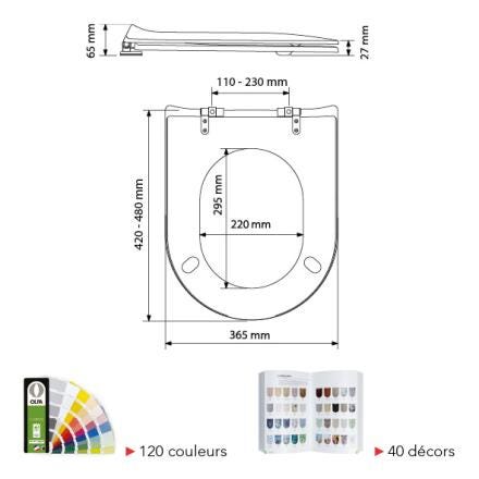 ABATTANT OLFA WOODSLIM            7WD00017701 OLFA  [7WD00017701]