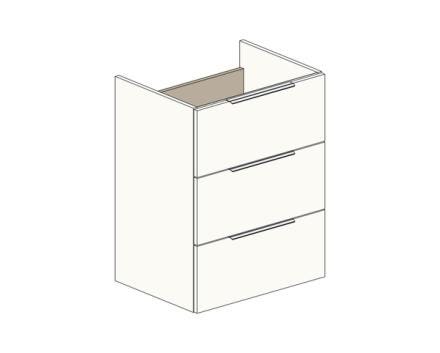 MEUBLE S/P METRO26 3T.PO 60 BLC        RC0140