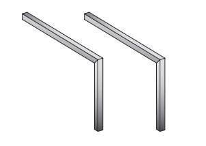 PIEDS DESIGN UPCITY26 H32CM CHROME    XA944.C