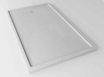 QUADRO KROMAT - Receveur extraplat à encastrer ou à poser, ou sur pieds