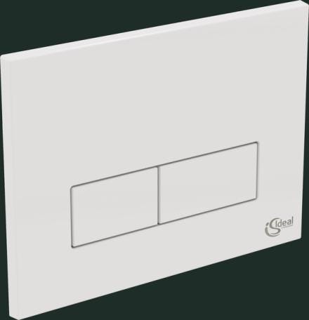 PLAQUE DE CDE RECTANG.3/6L BLC IS     W3708AC IDEAL STANDARD FRANCE  [W3708AC]