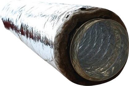 CONDUIT CIRCULAIRE FLEXIBLE - Gaine souple isolée - Gainable habitat Ecosoft
