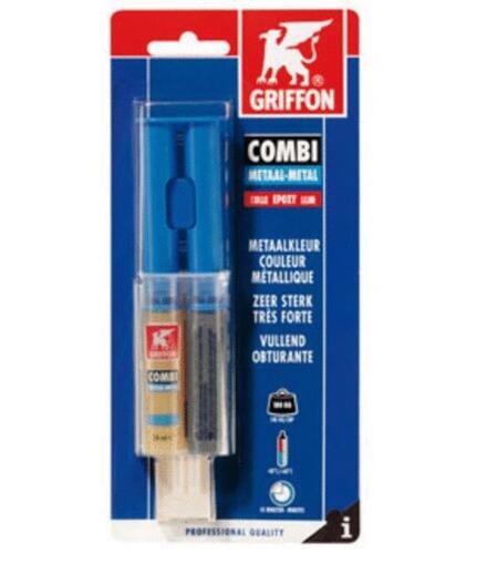 COMBI METAL - Colle époxy à 2 composants, extrêmement forte, couleur métallique