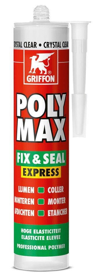 POLY MAX® FIX &amp; SEAL EXPRESS - Colle de montage et mastic d’étanchéité sans solvants - Séchage rapide