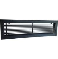 GRILLE LINAIRE ALU NR MAT 50X15  GSSFANOC5015 AXELAIR  [GSSFANOC5015]