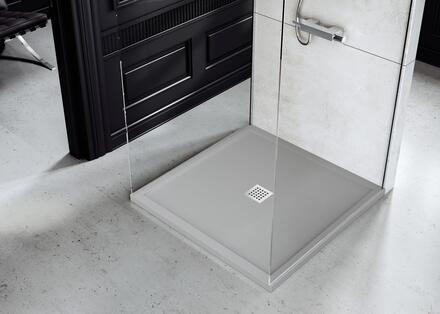 SILEX - Receveur carré extraplat avec cadre