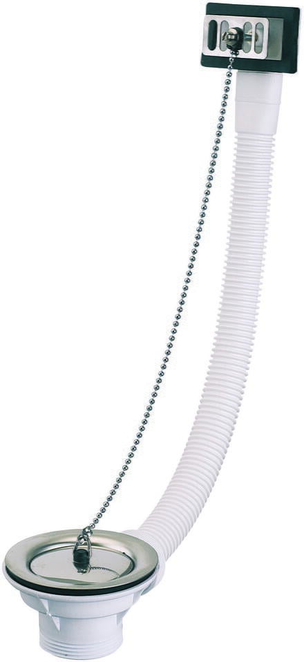 BONDE - Inox-Plastique - Pour évier grès perçage ø 60 mm