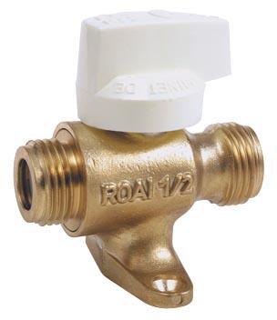 ROBINET AVEC PATTE A JOINT PLAT - MM