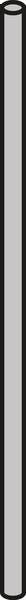 TUBES PVC BLEU  36CM        D.  6X4 VS0804698 VALSIR FRANCE  [VS0804698]