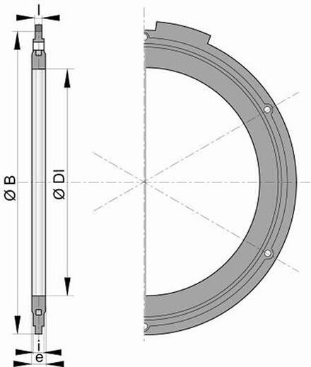 BAGUE DE JOINT ARMATURE METAL.D.100  JBB10GV1 ST GOBAIN PAM CANALISATION  [JBB10GV1] 