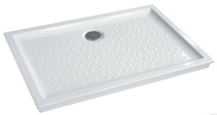 PRIMA - Receveur rectangulaire extra-plat en céramique à encastrer