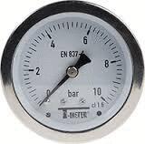 MANOMETRE - A cadran sec - Industriel - Boitier Inox - Axial