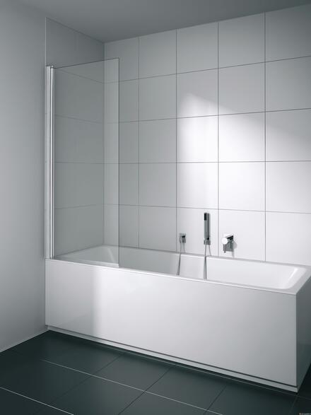 CADA XS - Pare-baignoire pivotant - Ep.verre : 5 mm - Hauteur : 160 cm