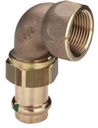 RACCORD UNION SANPRESS SC-CONTUR - FF - 3 pièces coudé - Taraudé - 2255