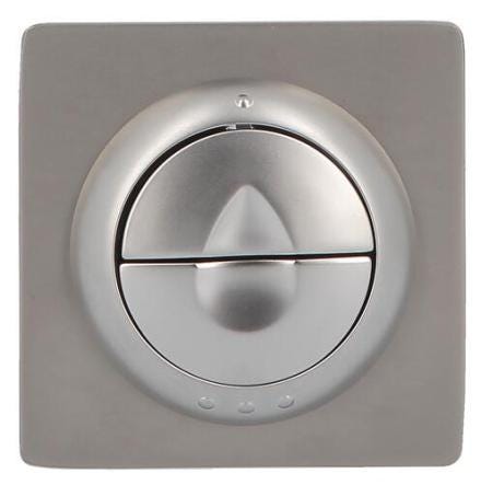 BOUTON 2V CHROME VELOURS              0749143