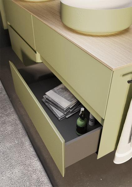 MEUBLE MV SIGNATURE 80CM 2TR LAQUE    1823041 DECOTEC  [1823041]