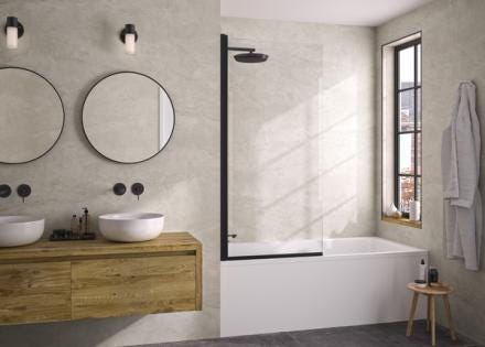 PARE-BAIN PIVOTANT NOIR             PB140NTNE AQUAPRODUCTION KINEDO  [PB140NTNE]