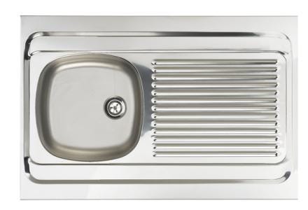 EVIER A POSER REVERSIBLE - LAVELLI - Inox lisse 18/10