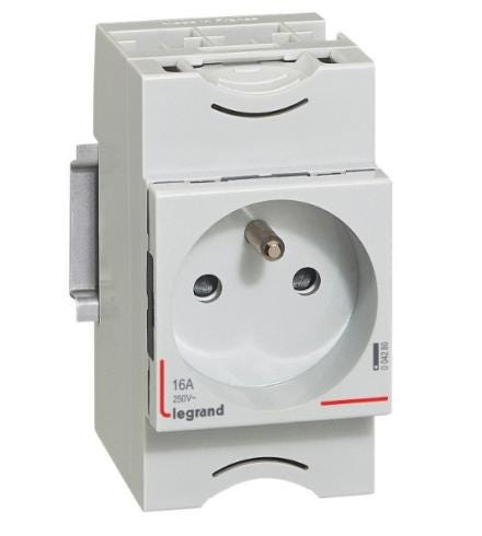 COMMANDE MODULAIRE - Prise modulaire 2P+T 10A à 16A 250V