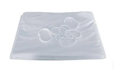 RIDEAU DE DOUCHE - PVC blanc - Oeillets laiton blanc