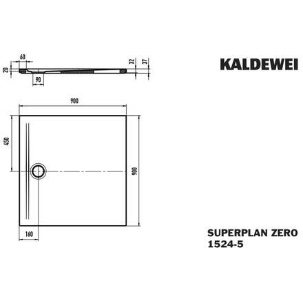 SUPERPLAN - Receveur zéro ressaut extra-plat, à encastrer ou à poser, acier