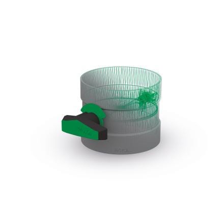 REGISTRE PVC M1 GRIS VENTILATION          160 HOKA  [10031250] 
