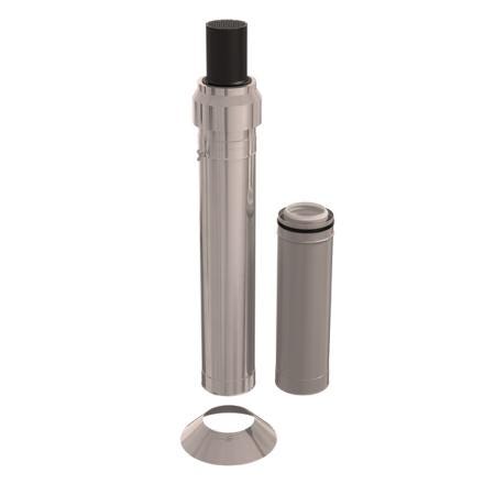 KIT 3CEP TOITURE D110/160 H2000MM INOX 330712 UBBINK  [330712]