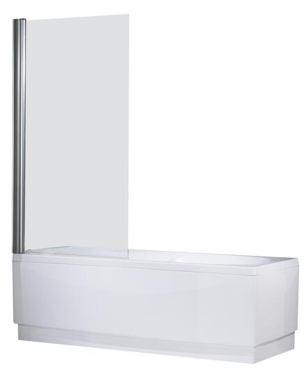 AURORA 1 - Paroi de baignoire pivotant réversible - Hauteur : 150 cm - Epaisseur du verre : 6 mm