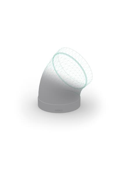 COUDE 45 PP VENTILATION                   250 HOKA  [10007676] 