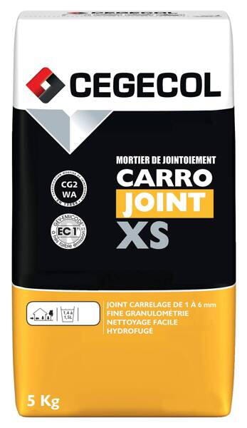 CARROJOINT XS - Mortier de jointoiement pour joints minces de 1 à 6 mm