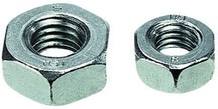 ACCESSOIRES VISSERIE - Ecrou hexagonal, acier zingué blanc