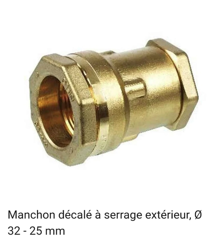 RACCORD UNION - Raccord droit écrou prisonnier