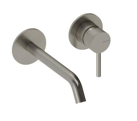 MITIGEUR LAV.MURAL LOOP NICKEL/BR MEN001R18NB