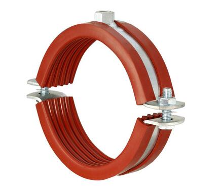 COLLIER A VIS - DÄMMGULAST rouge, électrozingué - Haute température (-60°C à 225°C)