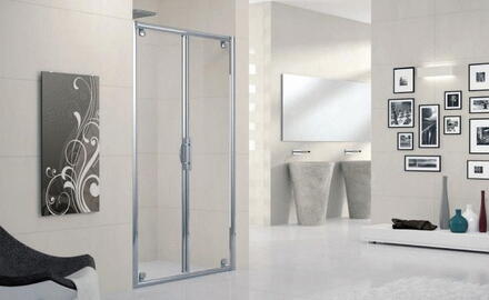 LUNES-B - Porte battante - Hauteur 190 cm - Ep. du verre 5 mm