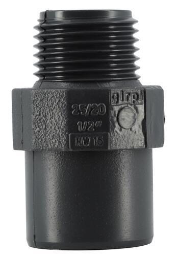 EMBOUT A COLLER / A VISSER PVC-U K62 - FM - Fileté