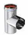 ACCESSOIRES TUYAUX RIGIDES - Te inox condens - RIGIDTEN Inox 316 PRO
