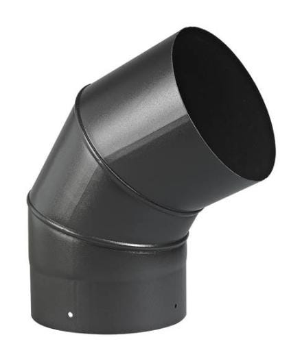 COUDE 60 NOIR MAT 180                  342437 TOLERIE EMAILLERIE NANT-SETEN  [342437]