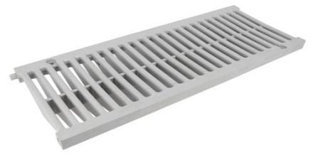GRILLE CANIVEAU  50X20 A15 GRIS        UGRL88 NICOLL  [UGRL88]