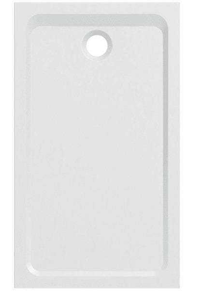 MELUA - Receveur rectangulaire extra-plat en marbrex à encastrer
