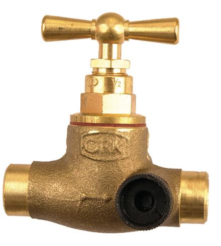 ROBINET ARRET A SOUDER +EMPL. PURGE  22 R4527