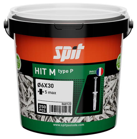 CHEVILLE HITMP 6X30/5P SEAU/250        060123 SPIT PASLODE  [060123] 