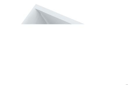 ESQUISSE - Baignoire d'angle asymétrique