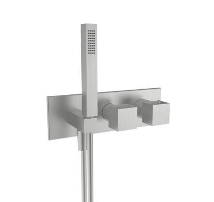 EXCLUSIVITES RICHARDSON PAR FIMA CARLO FRATTINI - Mitigeur thermostatique de douche encastré façade avec douchette