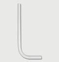 TUBE CHASSE 28 COUDE 52X20CM BLC PRESTO 47870 PRESTO LES ROBINETS  [47870]