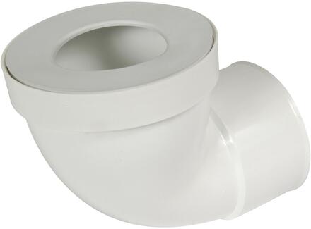 PIPE POUR WC EN PVC - Femelle - Courte coudé