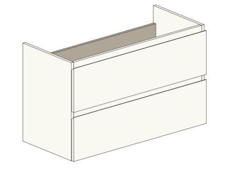MEUBLE S/P METRO26 2T.PM VEG100 BLC    RC0120